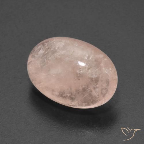 4.50 ct Pink Morganite Stone, Natural Morganite in Oval Cabochon Shape for Sale