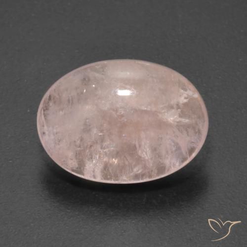 5.02ct Natural Medium Pink Morganite, Oval, Transparent