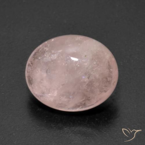4.47ct Natural Flamingo Pink Morganite, Oval, Transparent
