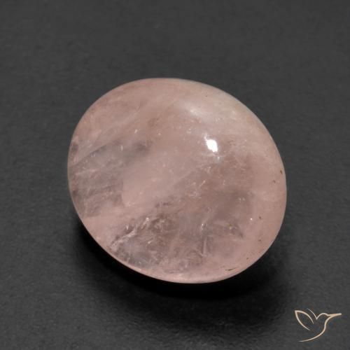 6.38 ct Pink Morganite Stone, Natural Morganite in Oval Cabochon Shape for Sale