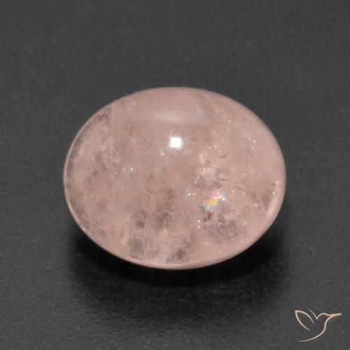 4.50ct Natural Salmon Pink Morganite, Oval, Transparent