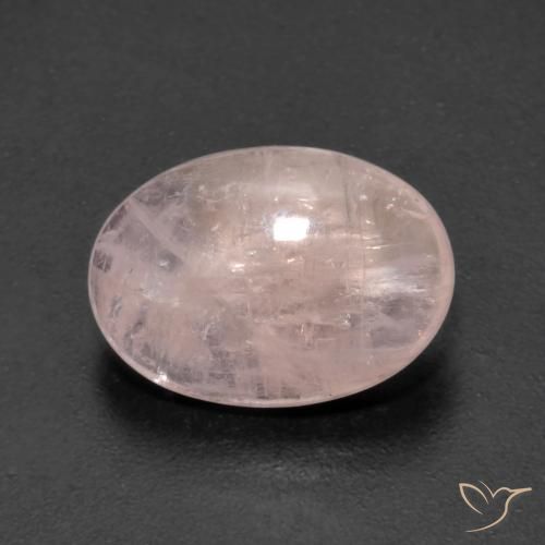 3.88ct Natural Medium Pink Morganite, Oval, Transparent
