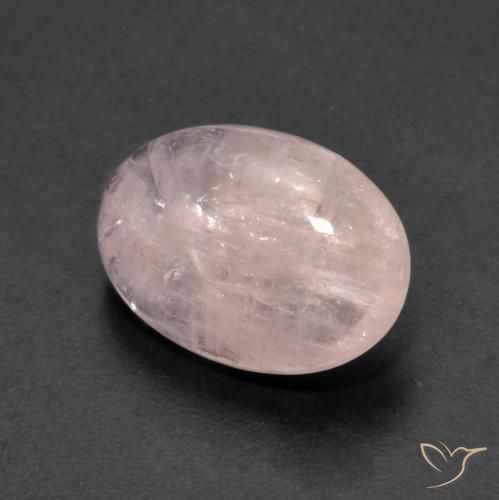 3.88 ct Pink Morganite Stone, Natural Morganite in Oval Cabochon Shape for Sale