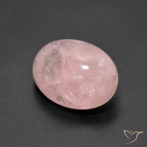 7.02 ct Pink Morganite Stone, Natural Morganite in Oval Cabochon Shape for Sale