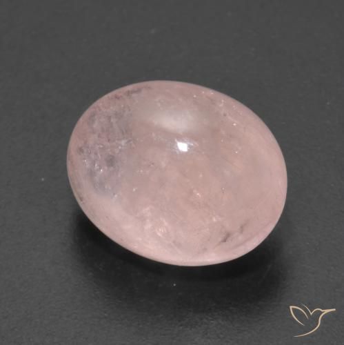 5.95 ct Pink Morganite Stone, Natural Morganite in Oval Cabochon Shape for Sale