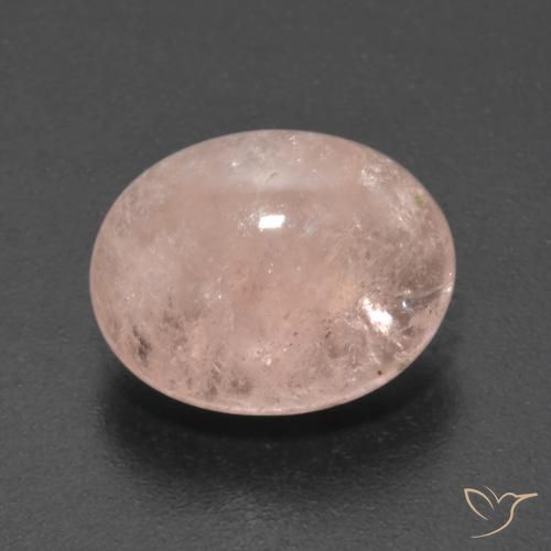 5.27ct Natural Salmon Pink Morganite, Oval, Transparent