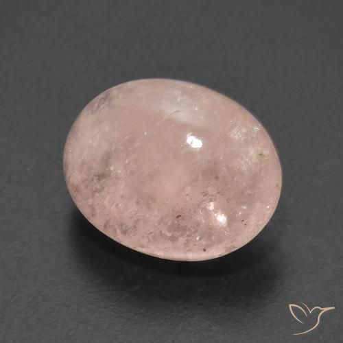 5.27 ct Pink Morganite Stone, Natural Morganite in Oval Cabochon Shape for Sale