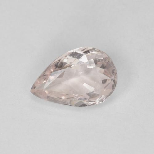 7,9 x 5,2mm birnenschliff rosa Morganit aus Afghanistan, Gewicht 0,76 ct, 1 Stück Morganit - Farbe: Pink, natürlicher Edelstein in VVS-VS Reinheit, Mohs-Härte von 7,5 - 8 Geeignet für den täglichen Gebrauch im Schmuck, Photo A