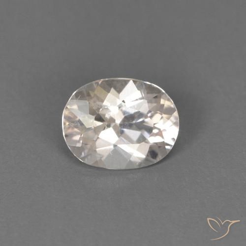 0.42ct Natural Salmon Pink Morganite, Oval, VS