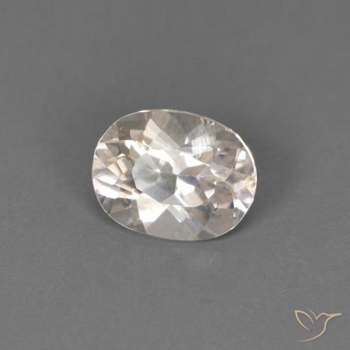 0.42 ct Pink Morganite Stone, Natural Morganite in Oval Facet Shape for Sale