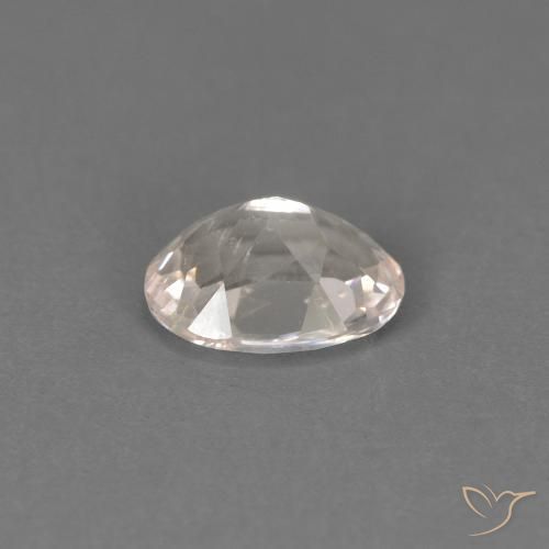 Morganite Gemstone in 5.7 x 4.5 mm Size for Sale, Morganite Stone in Salmon Pink Color