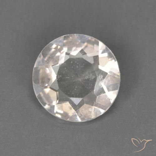 0.51 ct Pink Morganite Stone, Natural Morganite in Round Facet Shape for Sale