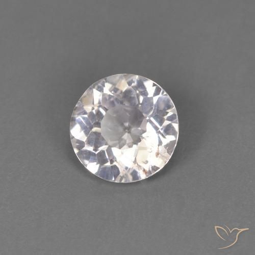 0.41 ct Pink Morganite Stone, Natural Morganite in Round Facet Shape for Sale