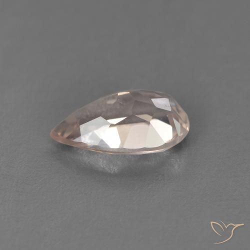 Morganite Gemstone in 7.4 x 4.7 mm Size for Sale, Morganite Stone in Salmon Pink Color