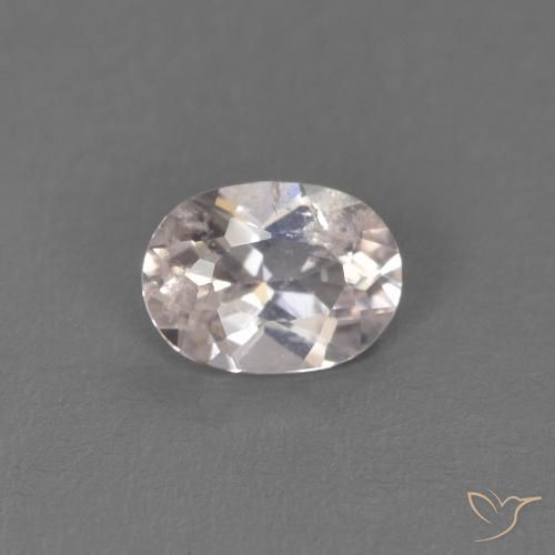 0.32ct Natural Salmon Pink Morganite, Oval, VS