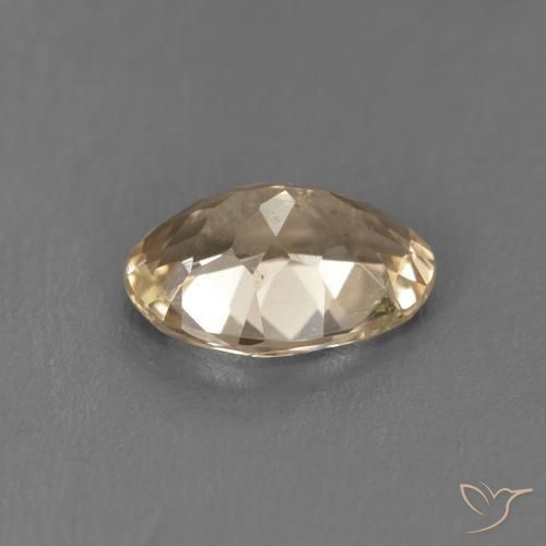 Morganite Gemstone in 7.8 x 5.7 mm Size for Sale, Morganite Stone in Light Neutral Orange Color