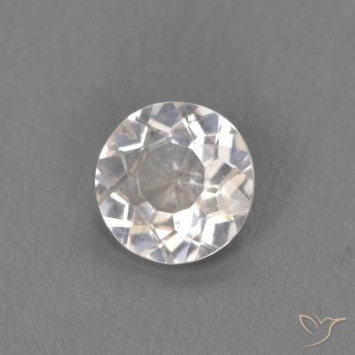 0.33 ct Pink Morganite Stone, Natural Morganite in Round Facet Shape for Sale