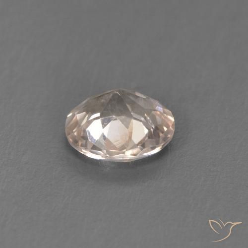 Morganite Gemstone in 5 mm (calibrated) Size for Sale, Morganite Stone in Very Light Pink Color