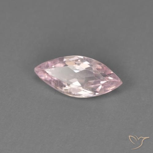 0.48 ct Pink Morganite Stone, Natural Morganite in Marquise Facet Shape for Sale