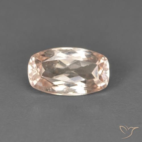 0.74ct Natural Very Light Pink Morganite, Cushion, VS