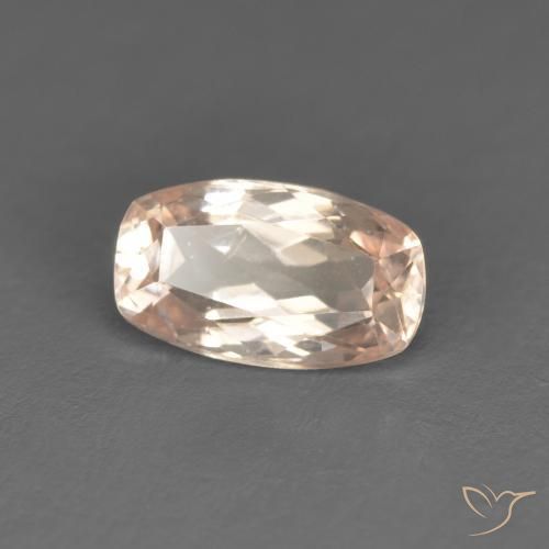 0.74 ct Pink Morganite Stone, Natural Morganite in Cushion-Cut Shape for Sale