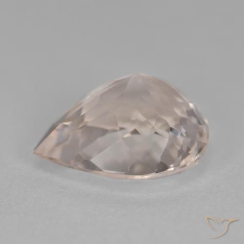 Morganite Gemstone in 11.3 x 9.7 mm Size for Sale, Morganite Stone in Salmon Pink Color