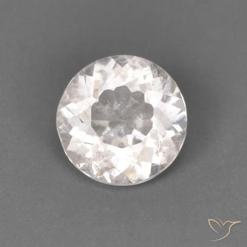 0.45ct Natural Very Light Pink Morganite, Round, VS
