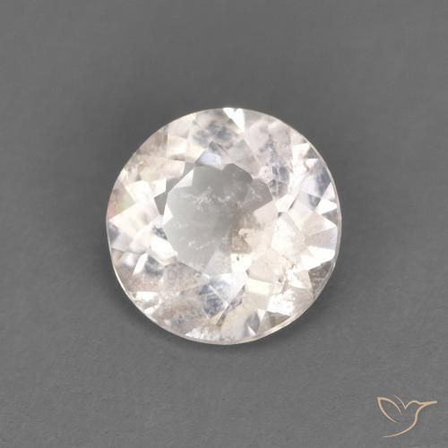 0.45 ct Pink Morganite Stone, Natural Morganite in Round Facet Shape for Sale