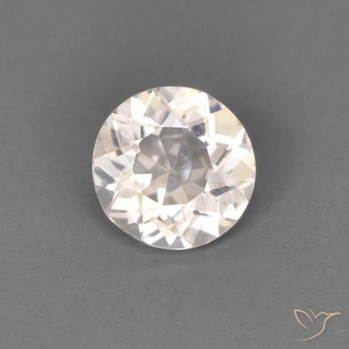 0.31ct Natural Very Light Pink Morganite, Round, VS