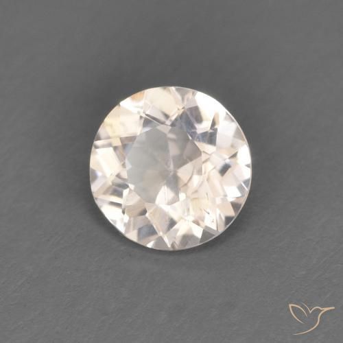 0.31 ct Pink Morganite Stone, Natural Morganite in Round Facet Shape for Sale
