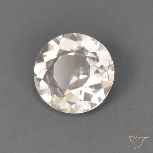 0.40 ct Pink Morganite Stone, Natural Morganite in Round Facet Shape for Sale
