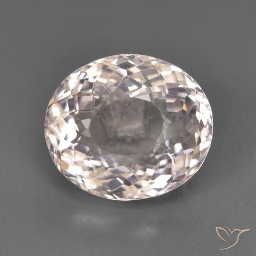 5.59 ct Pink Morganite Gemstone, Morganite Gem in Oval Portuguese-Cut Shape for Sale.