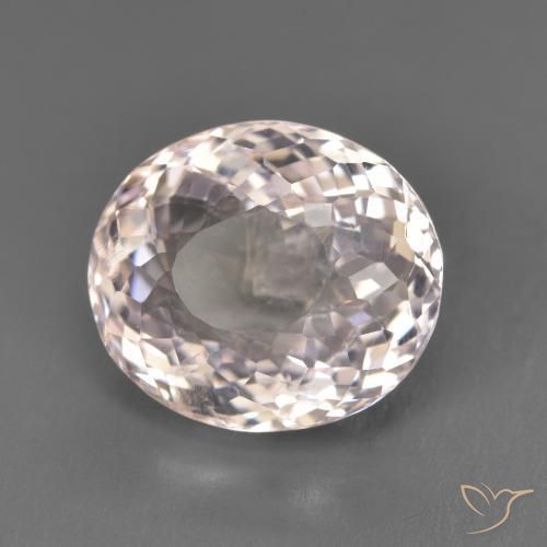 5.59 ct Pink Morganite Stone, Natural Morganite in Oval Portuguese-Cut Shape for Sale