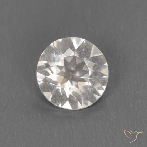 0.26ct Natural Salmon Pink Morganite, Round, VVS-VS