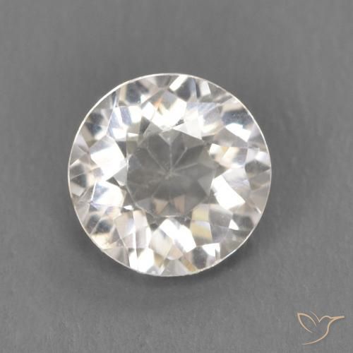 0.53ct Natural Very Light Pink Morganite, Round, VVS-VS
