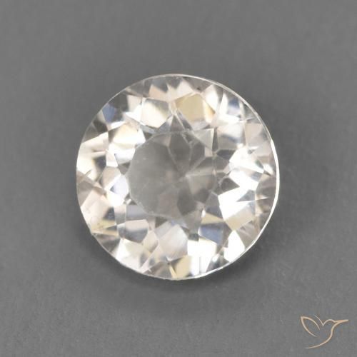 0.53 ct Pink Morganite Stone, Natural Morganite in Round Facet Shape for Sale