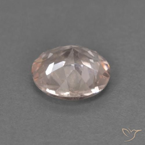 Morganite Gemstone in 5 mm (calibrated) Size for Sale, Morganite Stone in Very Light Pink Color