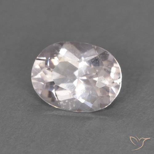 0.34 ct Pink Morganite Stone, Natural Morganite in Oval Facet Shape for Sale