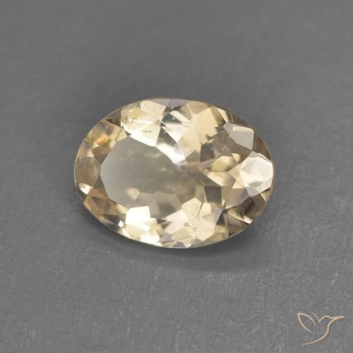 0.83 ct Orange Morganite Stone, Natural Morganite in Oval Facet Shape for Sale