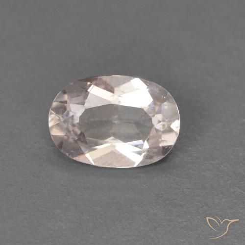 0.36ct Natural Flamingo Pink Morganite, Oval, VS