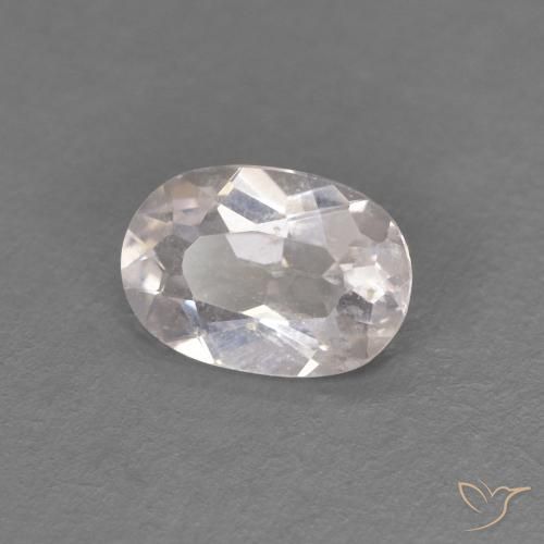 0.36 ct Pink Morganite Stone, Natural Morganite in Oval Facet Shape for Sale
