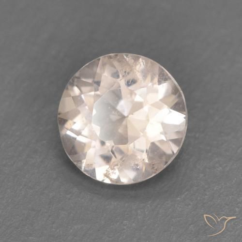0.31 ct Pink Morganite Stone, Natural Morganite in Round Facet Shape for Sale