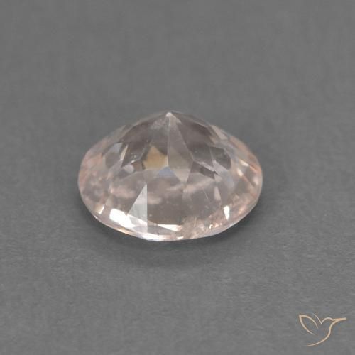 Morganite Gemstone in 4.8 mm Size for Sale, Morganite Stone in Very Light Pink Color