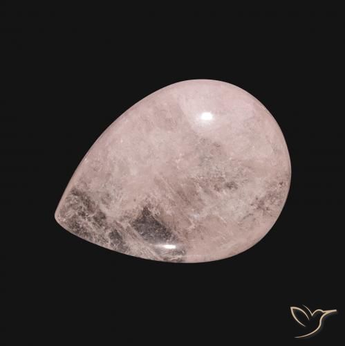 7.83ct Natural Medium Pink Morganite, Pear Shape, Translucent