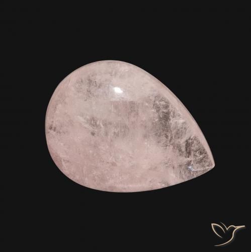 7.83 ct Pink Morganite Stone, Natural Morganite in Pear Cabochon Shape for Sale