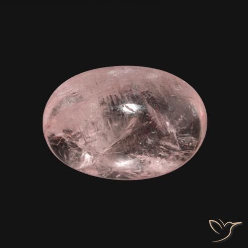 5.37ct Natural Flamingo Pink Morganite, Oval, Translucent