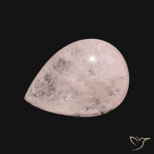 6.10ct Natural Light Pink Morganite, Pear Shape, Translucent