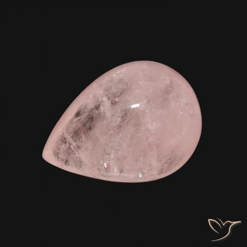 5.44ct Natural Blush Pink Morganite, Pear Shape, Translucent