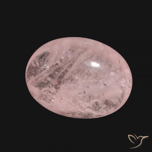 8.31 ct Pink Morganite Stone, Natural Morganite in Oval Cabochon Shape for Sale