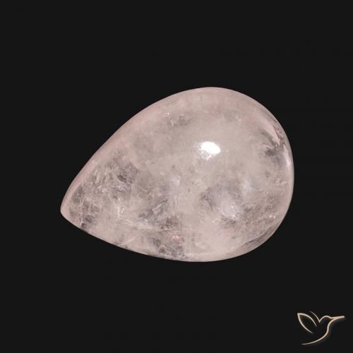 8.00ct Natural Flamingo Pink Morganite, Pear Shape, Translucent